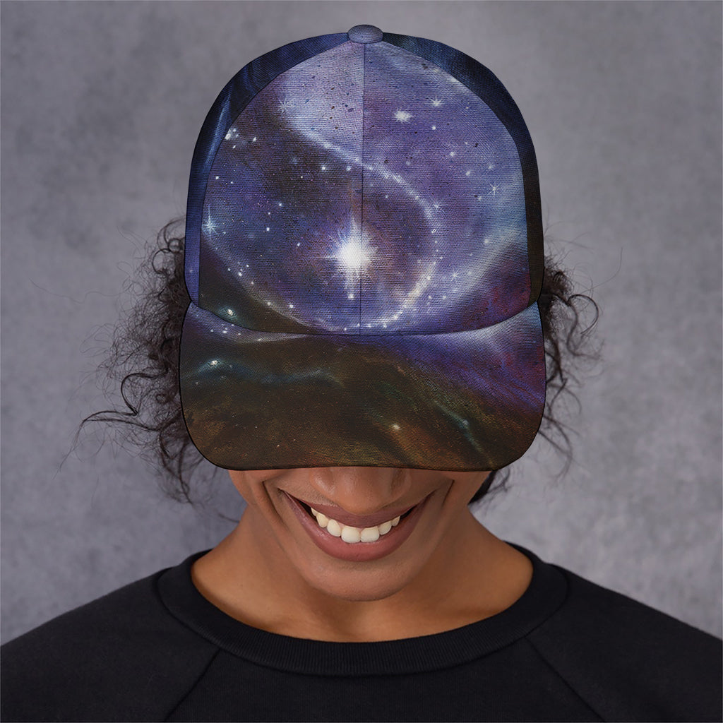 Woman Space Yin Yang Painting Print Baseball Cap