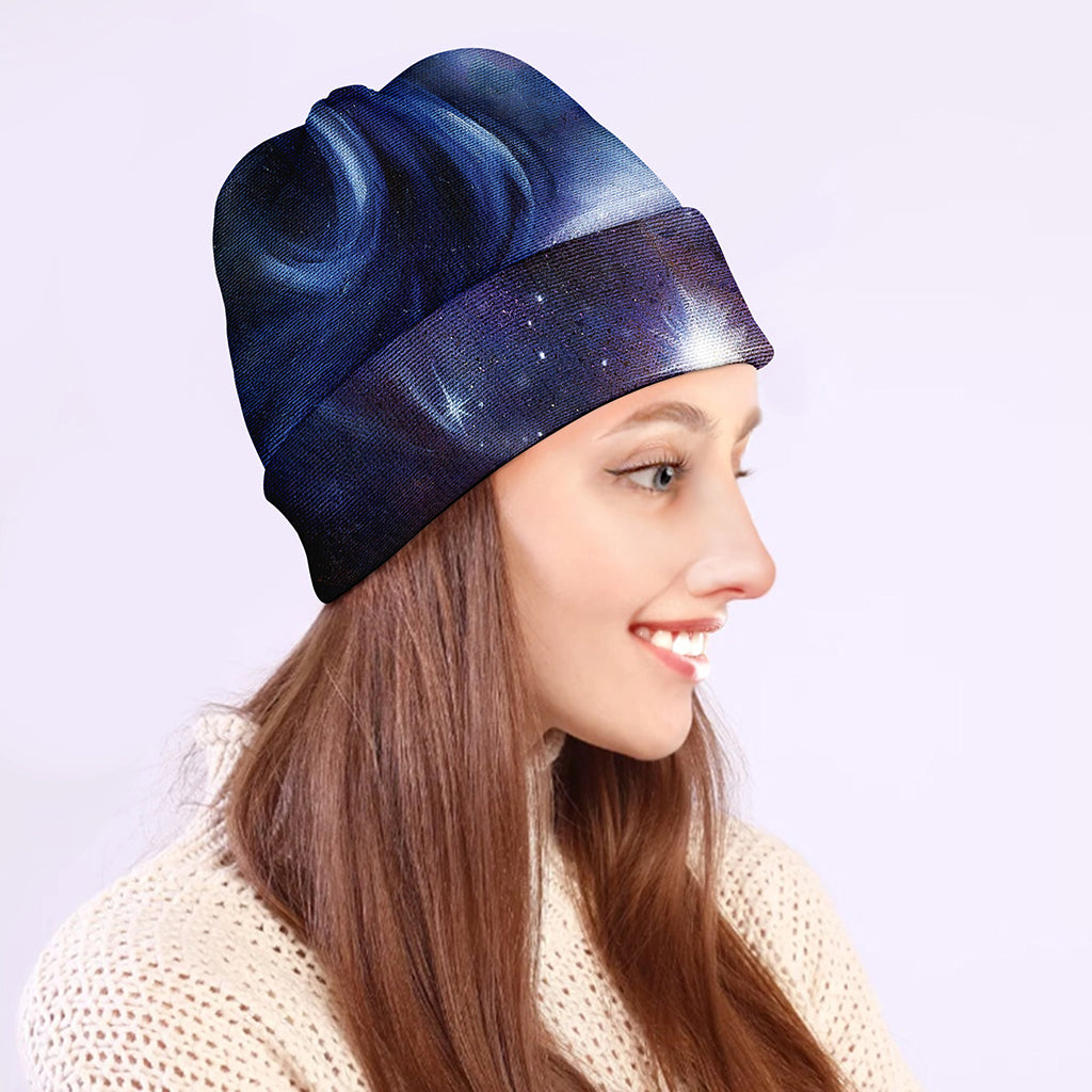 Woman Space Yin Yang Painting Print Beanie