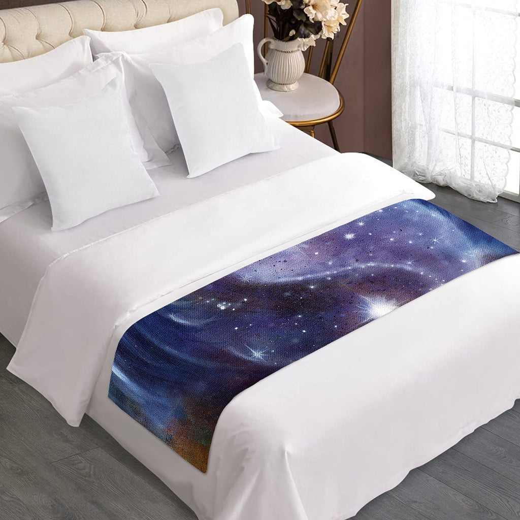 Woman Space Yin Yang Painting Print Bed Runner