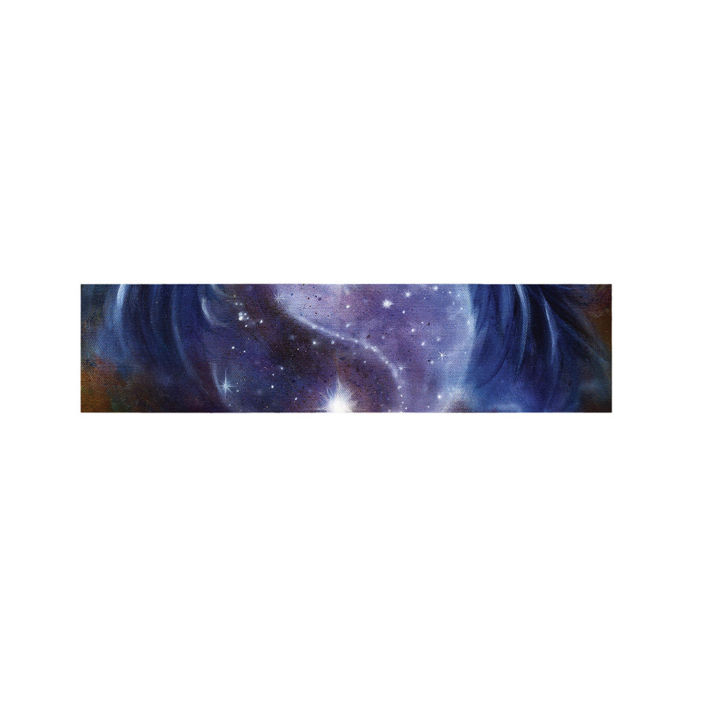 Woman Space Yin Yang Painting Print Bed Runner