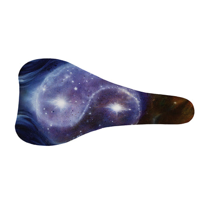Woman Space Yin Yang Painting Print Bicycle Seat Cover