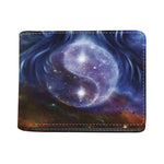 Woman Space Yin Yang Painting Print Bifold Wallet