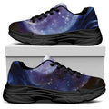 Woman Space Yin Yang Painting Print Black Chunky Shoes