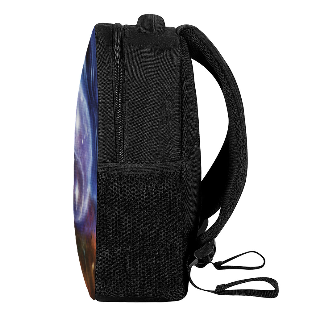 Woman Space Yin Yang Painting Print Casual Backpack