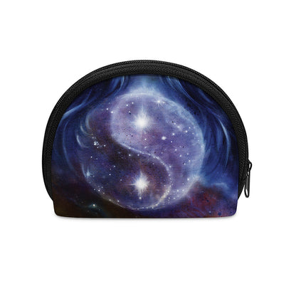 Woman Space Yin Yang Painting Print Coin Purse
