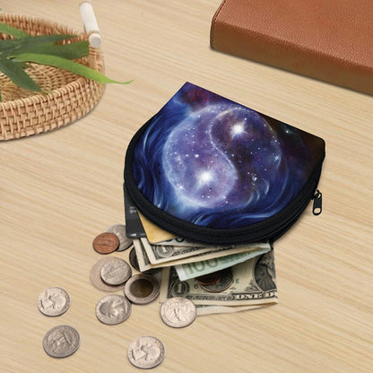 Woman Space Yin Yang Painting Print Coin Purse