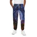 Woman Space Yin Yang Painting Print Cotton Sweatpants