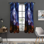 Woman Space Yin Yang Painting Print Curtain