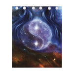 Woman Space Yin Yang Painting Print Curtain