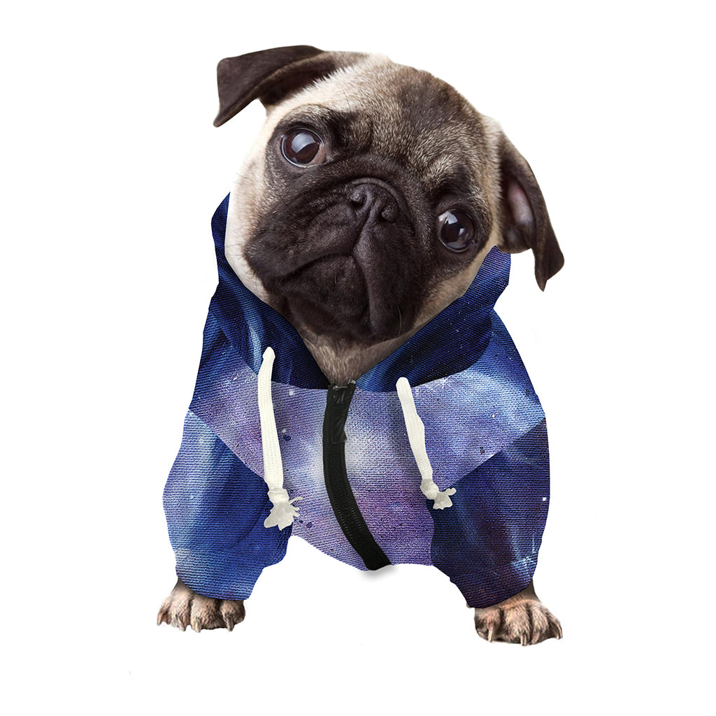 Woman Space Yin Yang Painting Print Dog Zip Up Hoodie