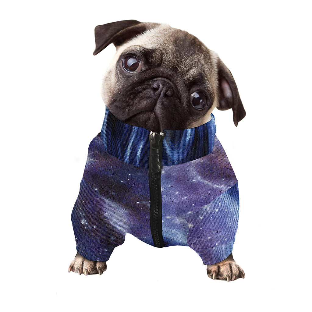 Woman Space Yin Yang Painting Print Dog Zip Up Jacket