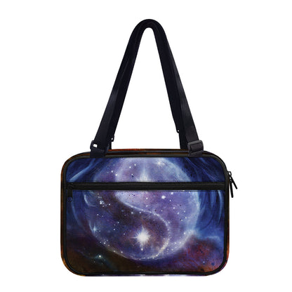 Woman Space Yin Yang Painting Print Double Strap Bible Bag