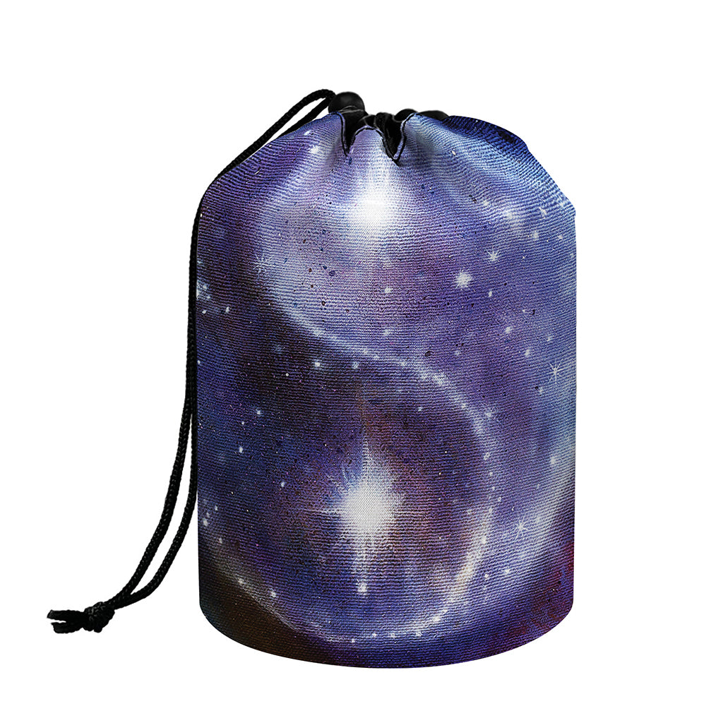 Woman Space Yin Yang Painting Print Drawstring Makeup Bag
