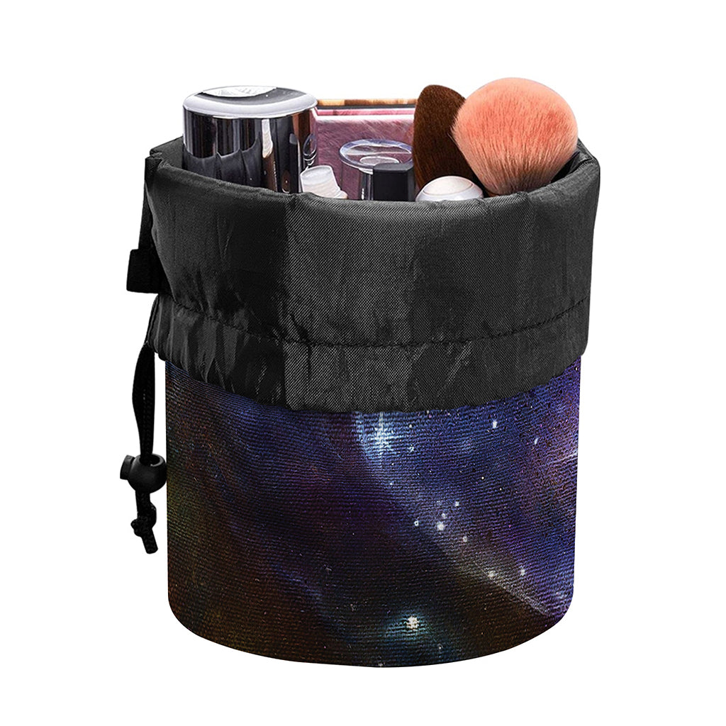 Woman Space Yin Yang Painting Print Drawstring Makeup Bag