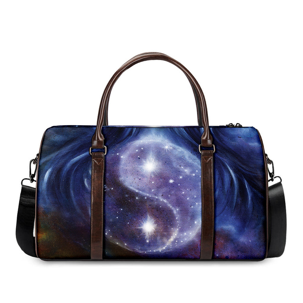 Woman Space Yin Yang Painting Print Duffle Bag