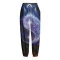 Woman Space Yin Yang Painting Print Fleece Lined Knit Pants