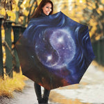 Woman Space Yin Yang Painting Print Foldable Umbrella