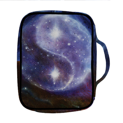 Woman Space Yin Yang Painting Print Front Pocket Bible Bag
