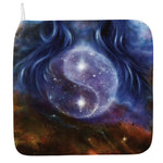 Woman Space Yin Yang Painting Print Hand Towel