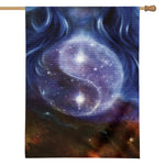 Woman Space Yin Yang Painting Print House Flag