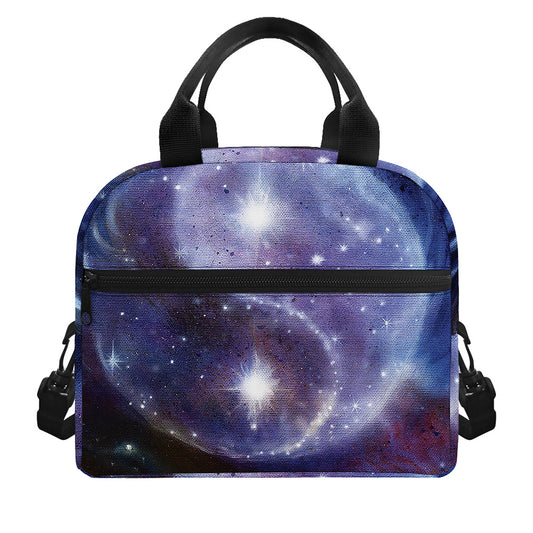 Woman Space Yin Yang Painting Print Insulated Lunch Bag
