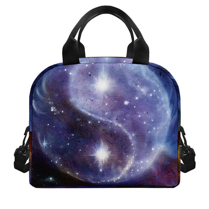 Woman Space Yin Yang Painting Print Insulated Lunch Bag