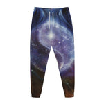 Woman Space Yin Yang Painting Print Jogger Pants