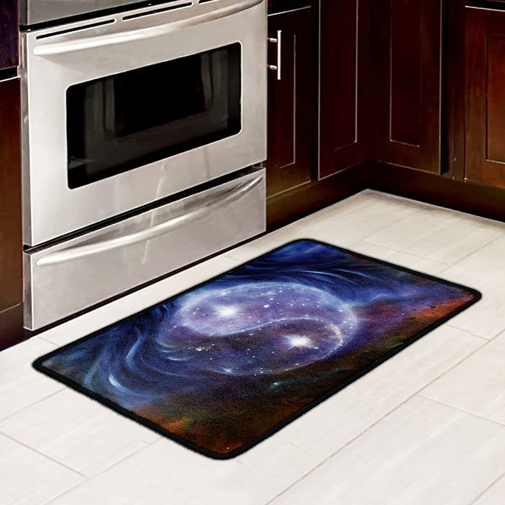 Woman Space Yin Yang Painting Print Kitchen Mat