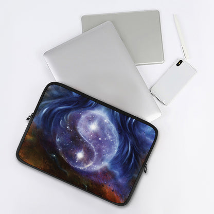 Woman Space Yin Yang Painting Print Laptop Sleeve