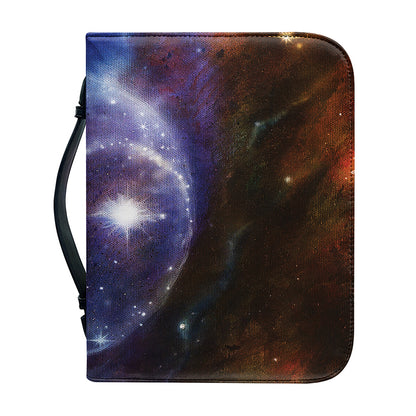 Woman Space Yin Yang Painting Print Leather Bible Cover