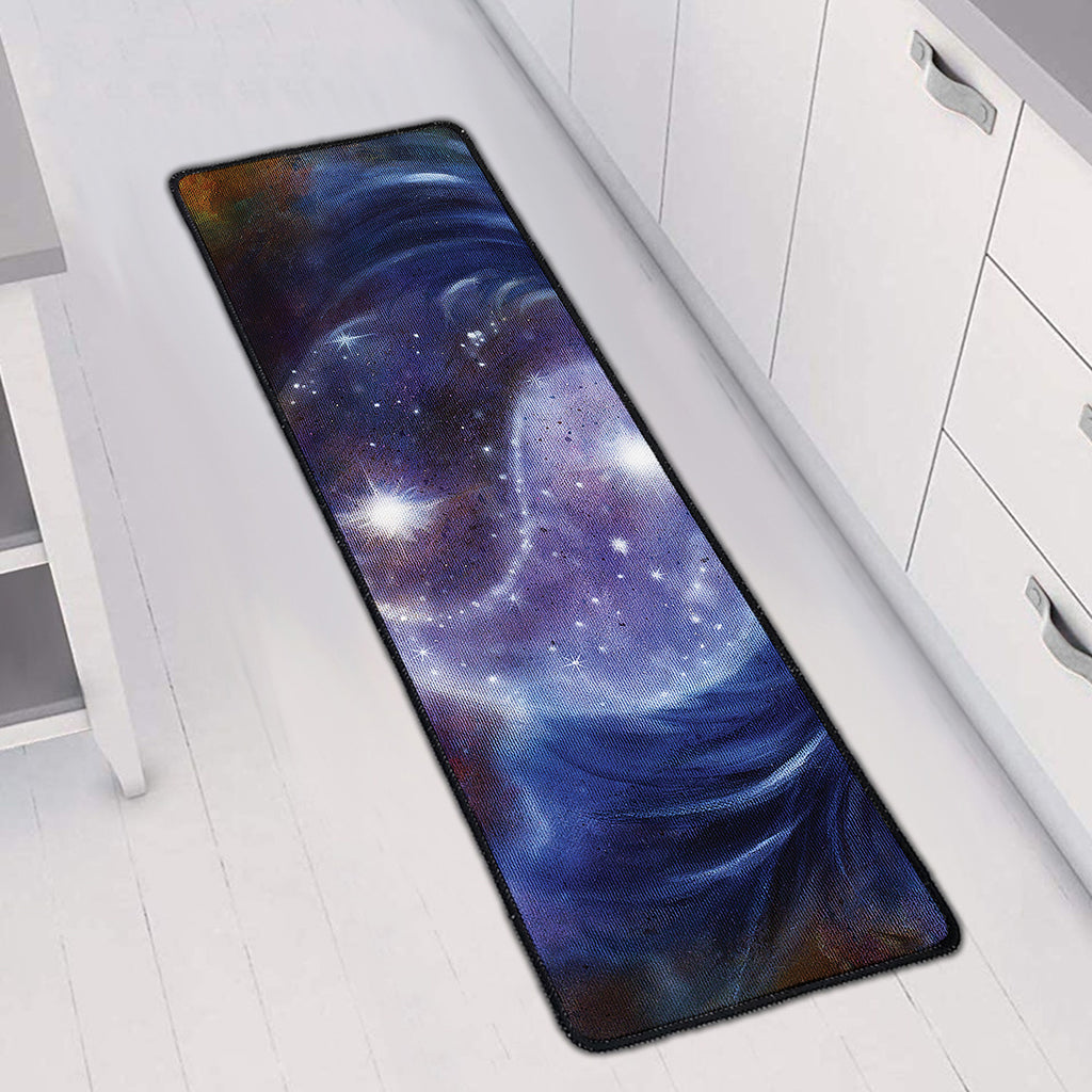 Woman Space Yin Yang Painting Print Long Kitchen Mat