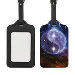 Woman Space Yin Yang Painting Print Luggage Tag