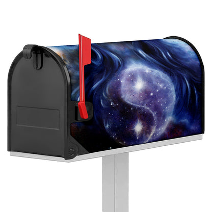 Woman Space Yin Yang Painting Print Mailbox Cover