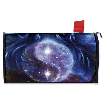 Woman Space Yin Yang Painting Print Mailbox Cover