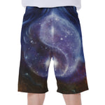 Woman Space Yin Yang Painting Print Men's Beach Shorts