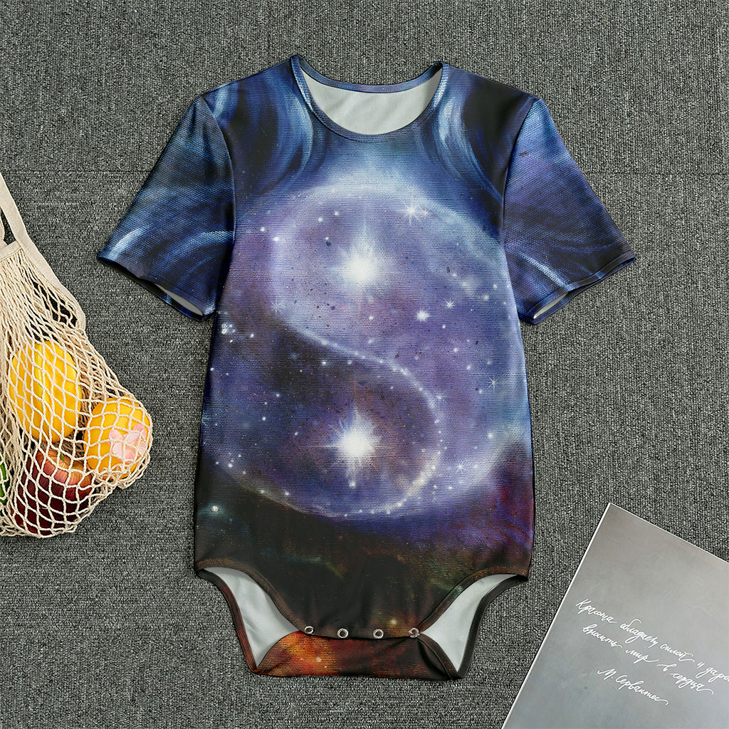 Woman Space Yin Yang Painting Print Men's Bodysuit