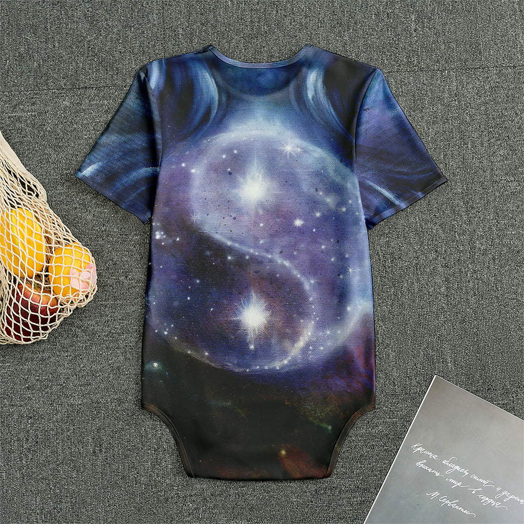 Woman Space Yin Yang Painting Print Men's Bodysuit