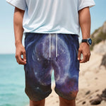 Woman Space Yin Yang Painting Print Men's Cargo Shorts