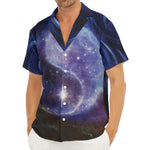 Woman Space Yin Yang Painting Print Men's Deep V-Neck Shirt