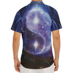 Woman Space Yin Yang Painting Print Men's Deep V-Neck Shirt