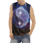 Woman Space Yin Yang Painting Print Men's Fitness Tank Top