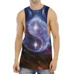 Woman Space Yin Yang Painting Print Men's Muscle Tank Top