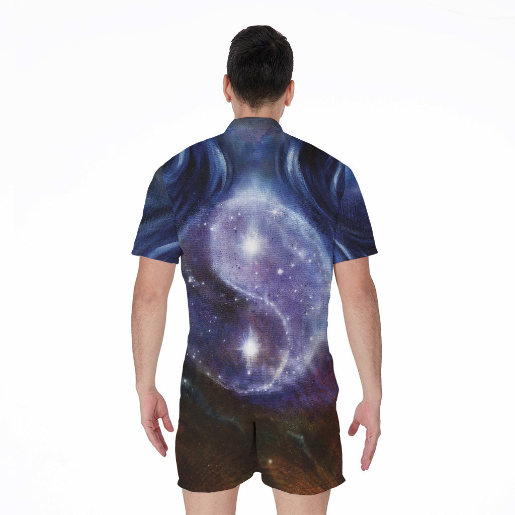 Woman Space Yin Yang Painting Print Men's Rompers