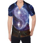 Woman Space Yin Yang Painting Print Men's Shirt