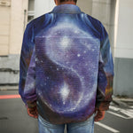 Woman Space Yin Yang Painting Print Men's Shirt Jacket