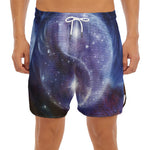 Woman Space Yin Yang Painting Print Men's Split Running Shorts