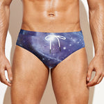 Woman Space Yin Yang Painting Print Men's Swim Briefs