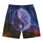 Woman Space Yin Yang Painting Print Men's Swim Trunks