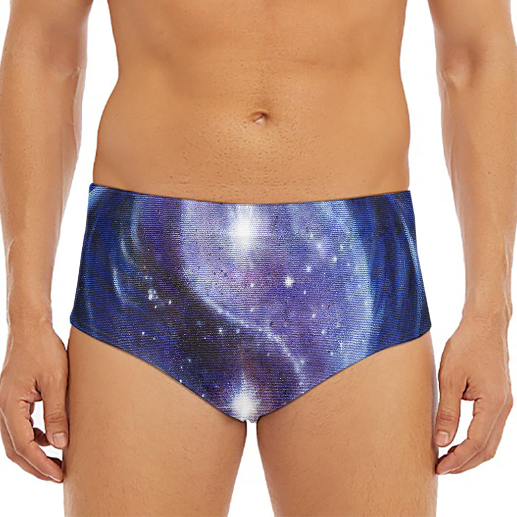 Woman Space Yin Yang Painting Print Men's Triangle Swim Briefs