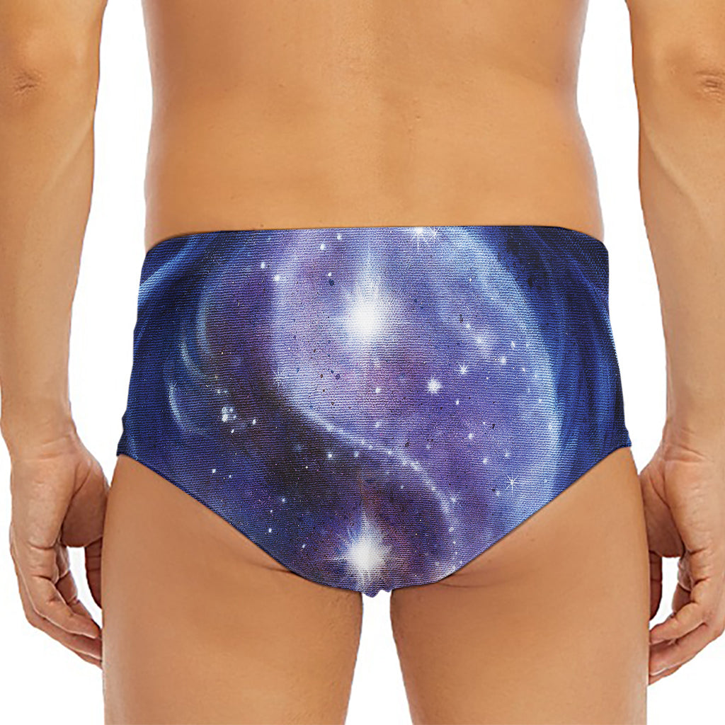 Woman Space Yin Yang Painting Print Men's Triangle Swim Briefs